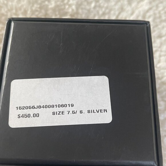 GUCCI TRADEMARK ENGRAVED .925 STERLING SILVER ROUND CHARM BRACELET NWT - Picture 9 of 11